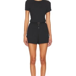 Soft Modal Rib Tee Short Set