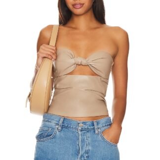 Daxton Faux Leather Top