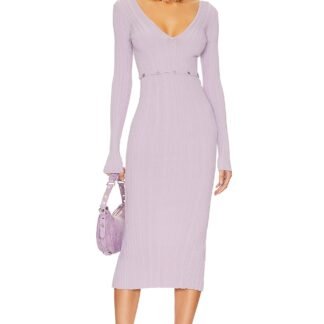 Delaire Button Off Midi Dress