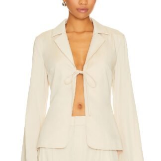 Franca Tie Front Blazer Top