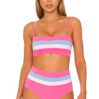 Rebel Stripe Bikini Top