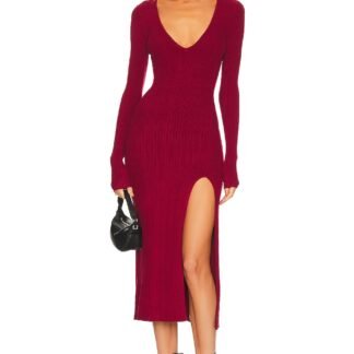 x REVOLVE Variegated Rib Long Sleeve Bodycon Dress
