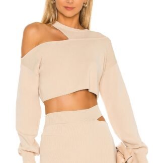 x REVOLVE Asym Cut Out Dolman Sweater