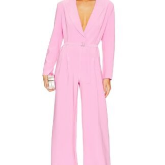 Single Breasted Straight Leg Jumpsuit