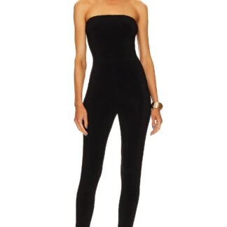 Strapless Catsuit With Footie