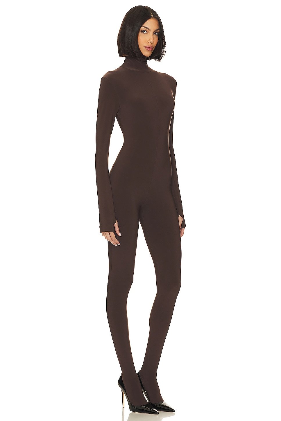 Slim Fit Turtle Catsuit With Footsie - Image 2