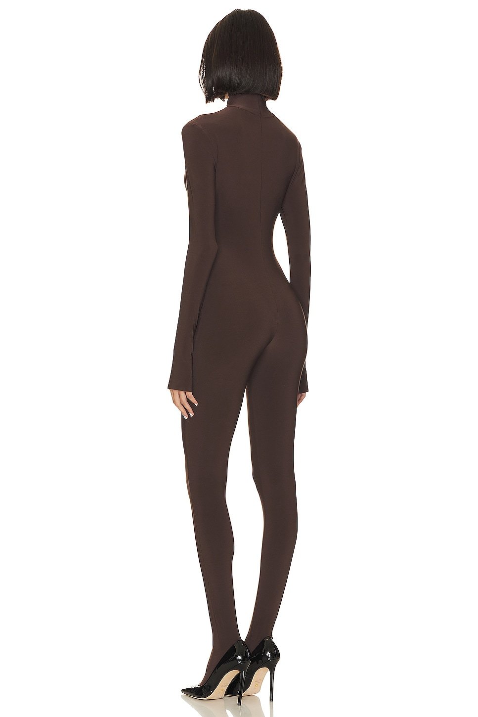 Slim Fit Turtle Catsuit With Footsie - Image 3