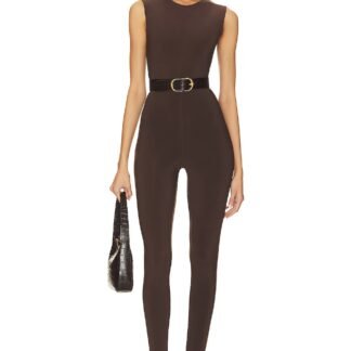 Sleeveless Catsuit With Footsie