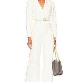 Single Breasted Straight Leg Jumpsuit