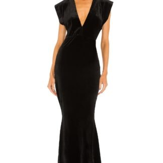 V Neck Rectangle Gown