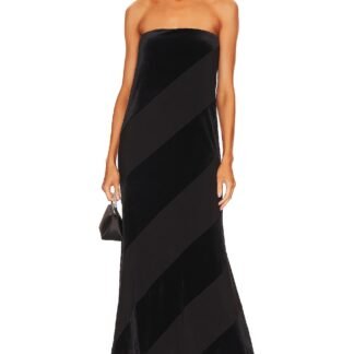Spiral Strapless Dress
