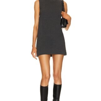 Sleeveless Tailored Terry Mini Dress