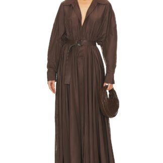 Oversized Boyfriend Shirt Flared Gown