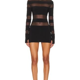 Spliced Long Sleeve Pickleball Dress