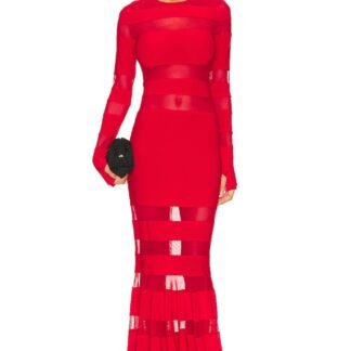 x REVOLVE Spliced Dress Fishtail Gown