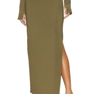 Side Slit Long Skirt