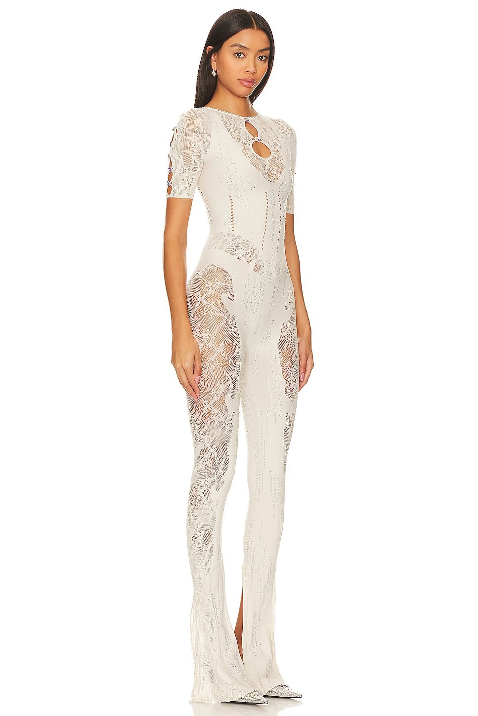 Delphine Jumpsuit Shapewear Short Sleeve Jumpsuit - Image 2