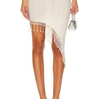 Arista Skirt Shapewear Asymmetric Hem Fringe Skirt