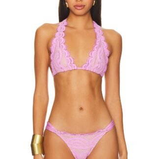Lace Halter Bikini Top