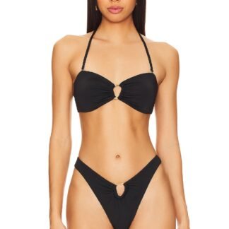 Zoe Ring Embellished Bikini Top