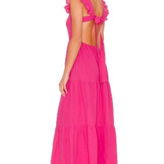 x REVOLVE Peaches Linen Dress