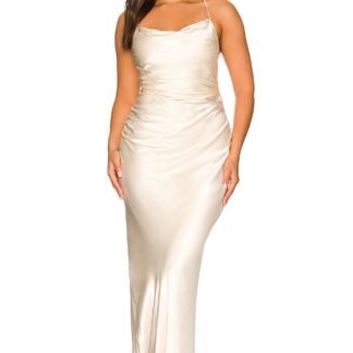 La Lune Lace Back Maxi Dress