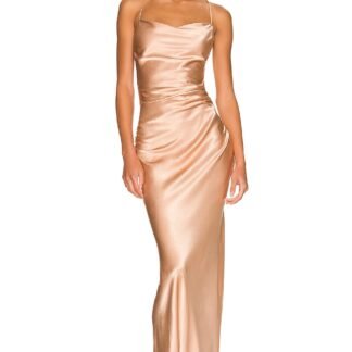 La Lune Lace Back Maxi Dress