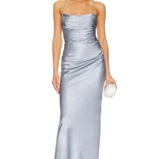 La Lune Lace Back Maxi Dress