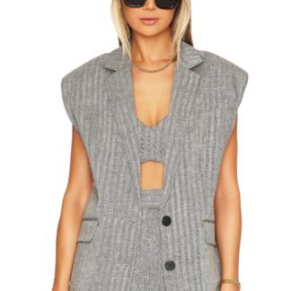 Amanda Sleeveless Tailored Blazer