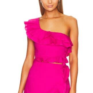 x REVOLVE Leni Ruffle Top