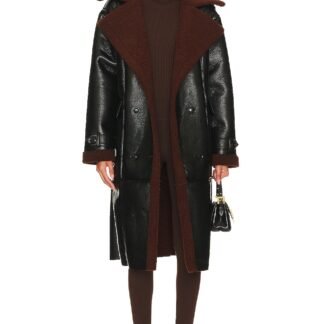 Kinzie Faux Leather Coat