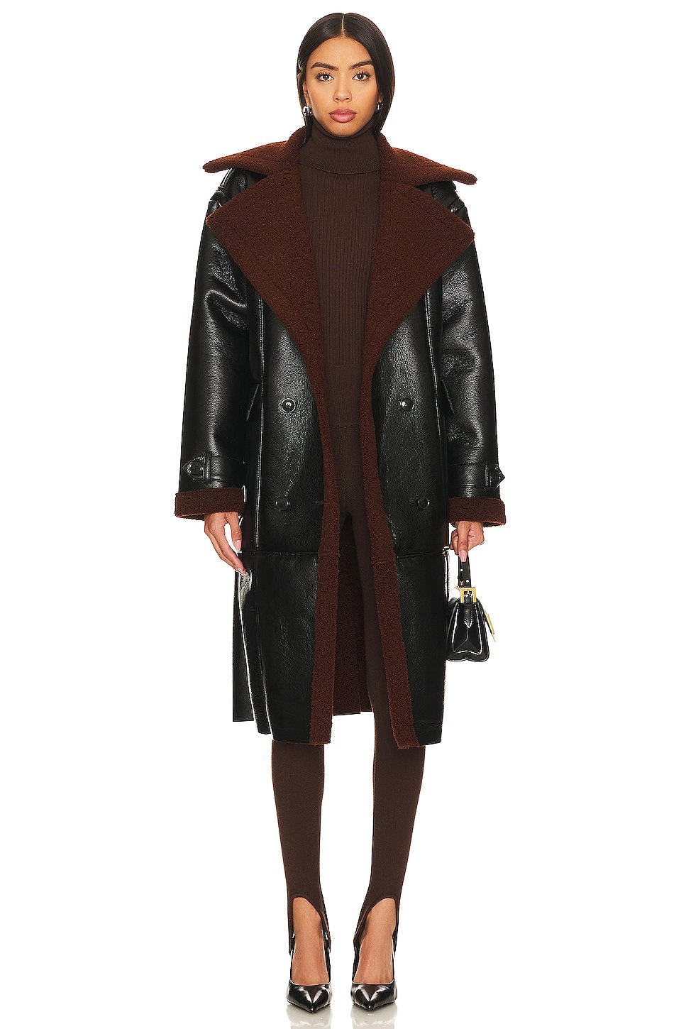 Kinzie Faux Leather Coat