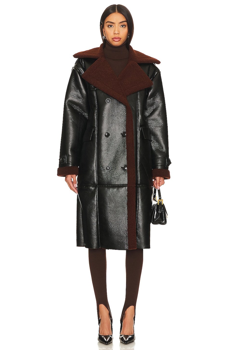 Kinzie Faux Leather Coat - Image 2