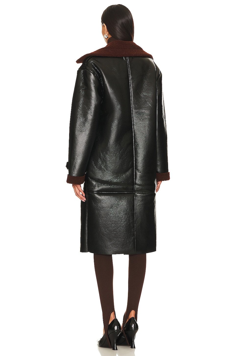 Kinzie Faux Leather Coat - Image 4