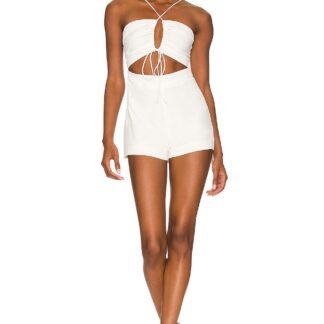 Alessia Ruched Tie Romper