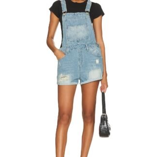 Carmen Denim Short Overalls