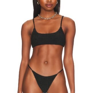 Olivia Smocked Bikini Top