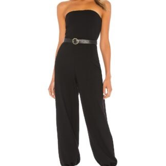 Strapless Cuffed Ankle Jumpsuit