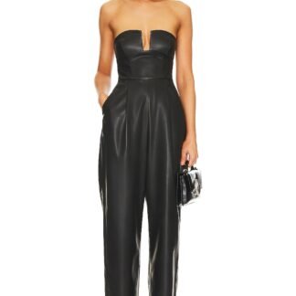 Faux Leather Jumpsuit