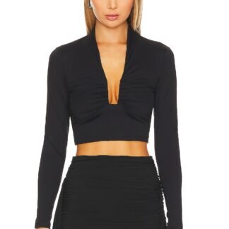 Square Wire Long Sleeve Top