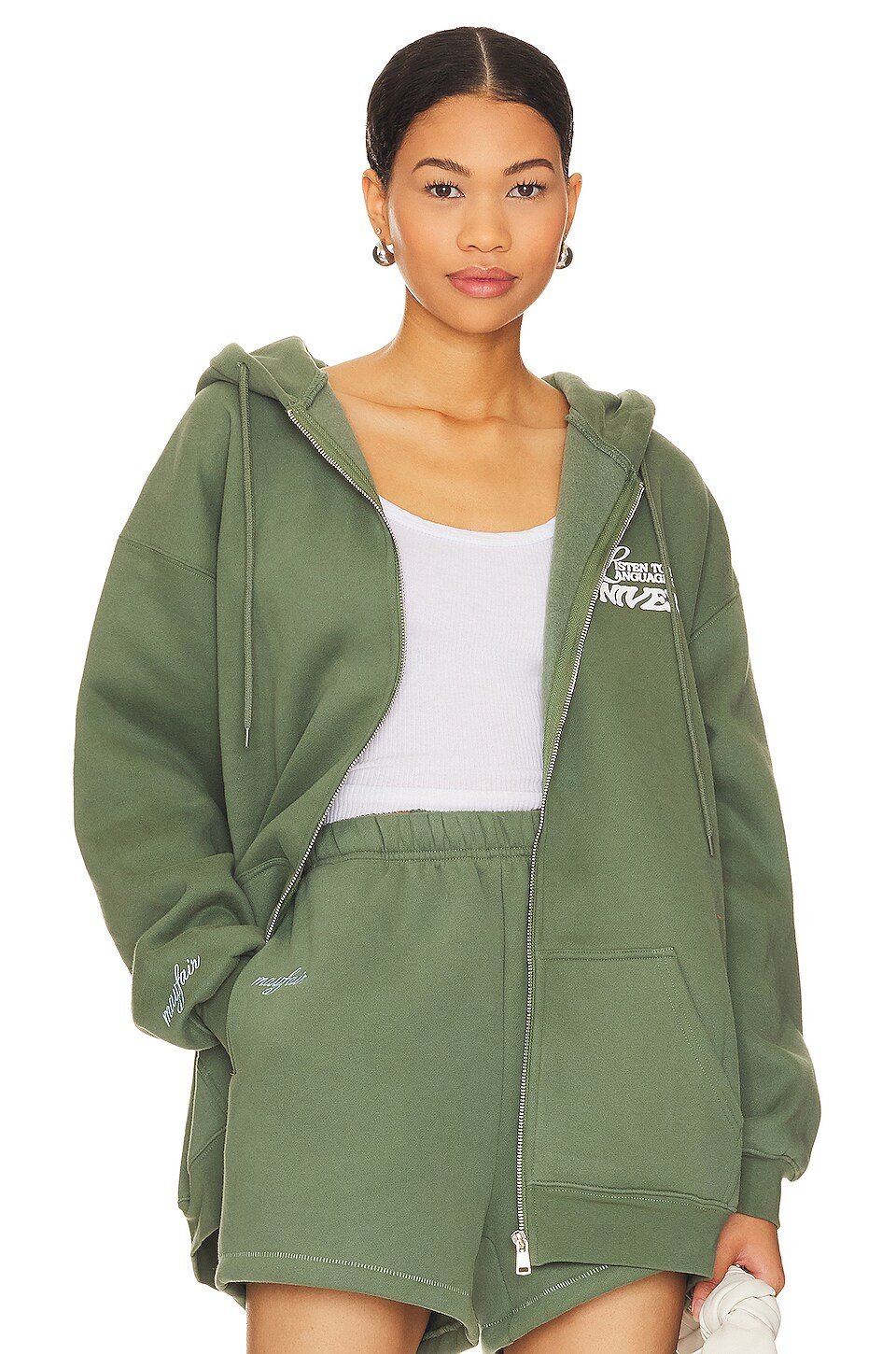 Angel Number Zip Up Hoodie - Image 2