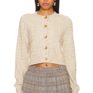 Palmira Cropped Cable Cardigan