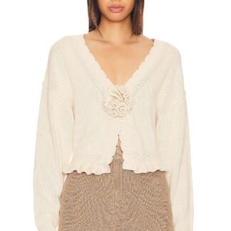 Jovien Rosette Cardigan