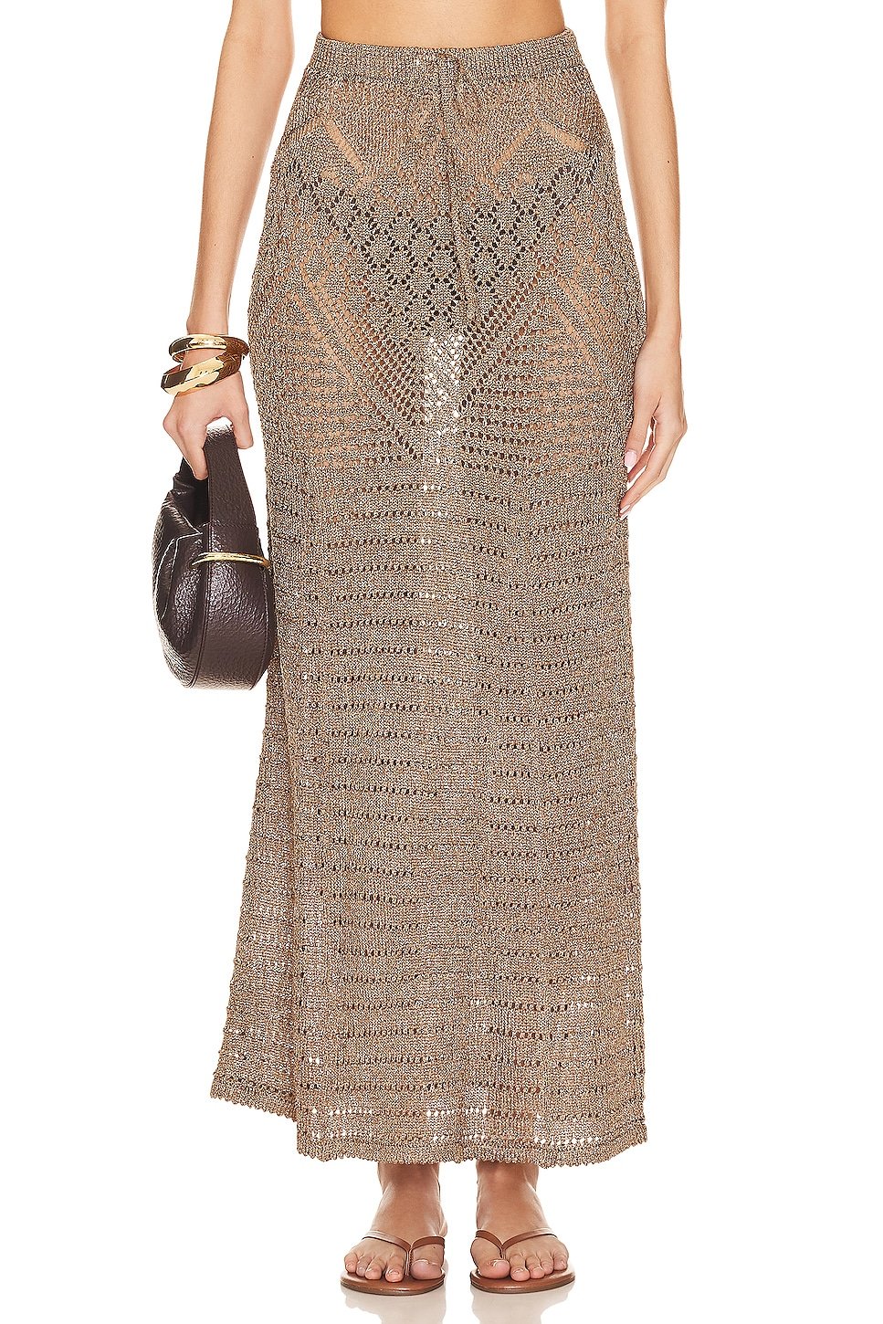 Rhosa Metallic Skirt