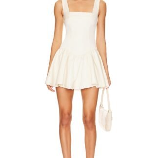 Corset Peplum Satin Mini Dress