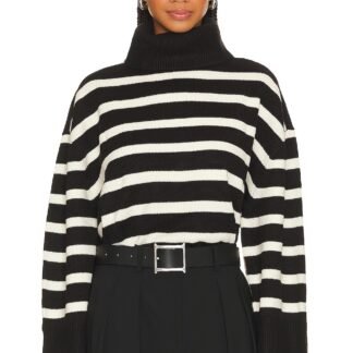 Striped Turtle Neck