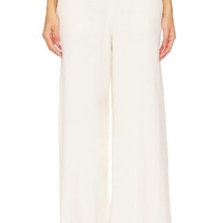 Wide Leg Pull On Boucle Pant