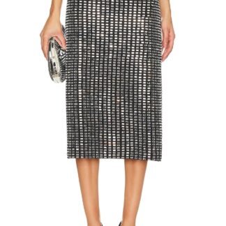 Geo Crystal Midi Skirt